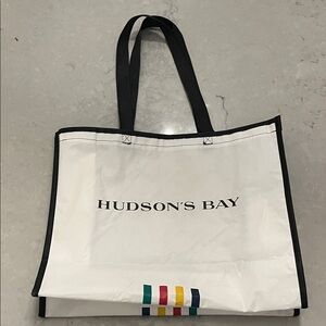 Hudson's Bay Company (HBC) Multistripe reusable shopping tote bag